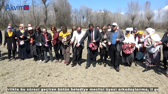 Kastamonu’da kendir ekim şenliği düzenlendi.