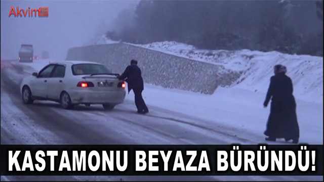 Kastamonu Beyaza Büründü