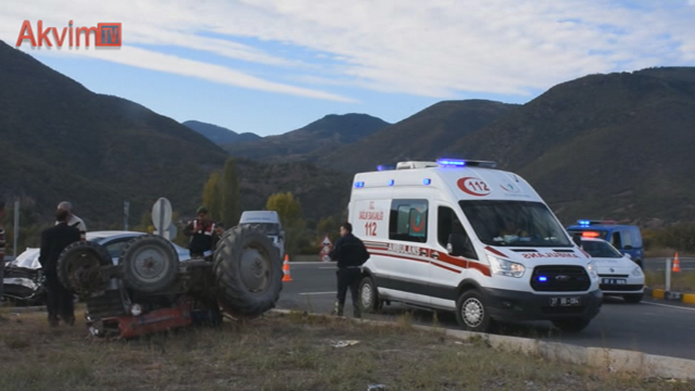 Tosya’da trafik kazası: 2 yaralı